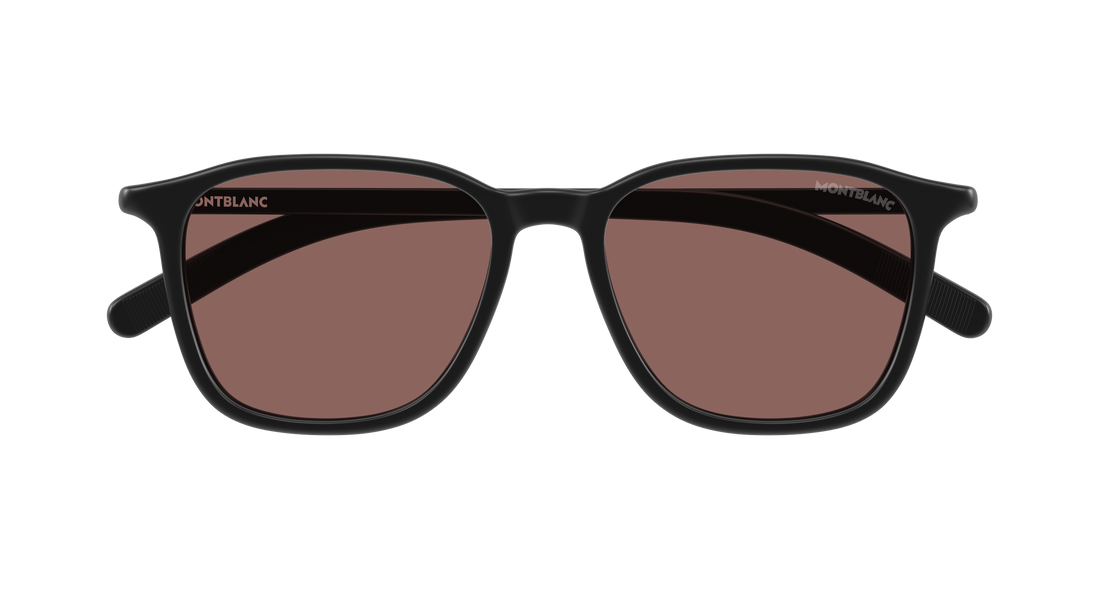 Lunettes de soleil montblanc mb0325s 005 negro round/oval/panthos masculino taille 53mm - Vue détaillée