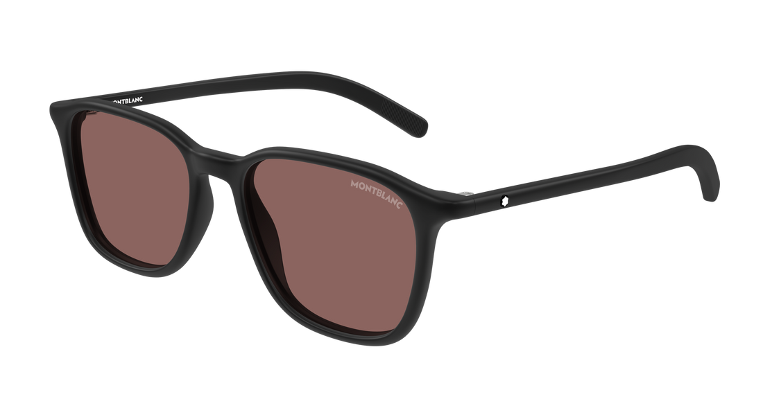 Lunettes de soleil montblanc mb0325s 005 negro round/oval/panthos masculino taille 53mm - Vue principale