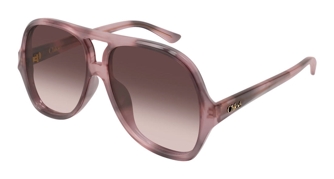 Lunettes de soleil chloé ch0289s 005 havana pilot/navigator femenino taille 58mm - Vue principale