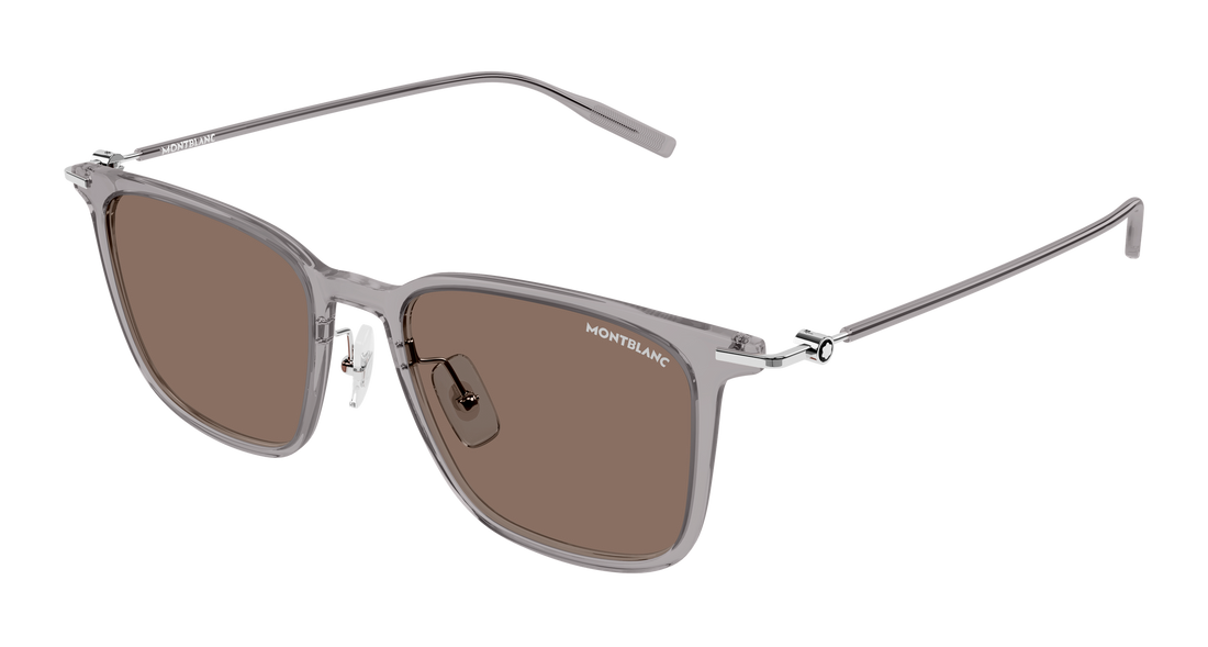 Sonnenbrillen montblanc mb0354s 009 gris rectangular / squared masculino größe 52mm - Hauptansicht
