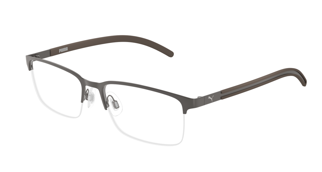 Lunettes de vue puma pu0552o 003 plateado rectangular / squared masculino taille 55mm - Vue principale