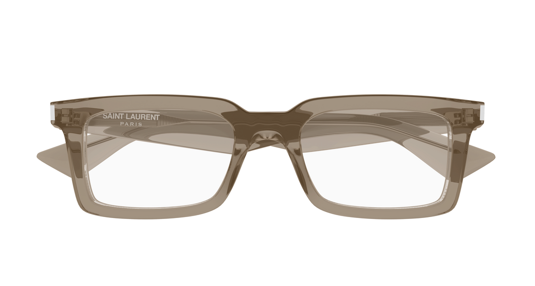 Lunettes de vue saint laurent sl 860 opt 003 marron rectangular / squared masculino taille 52mm - Vue détaillée