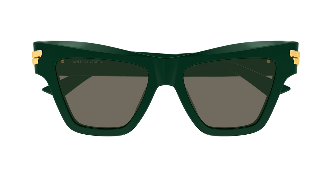 Lunettes de soleil bottega veneta bv1489s 005 verde cat eye femenino taille 53mm - Vue détaillée