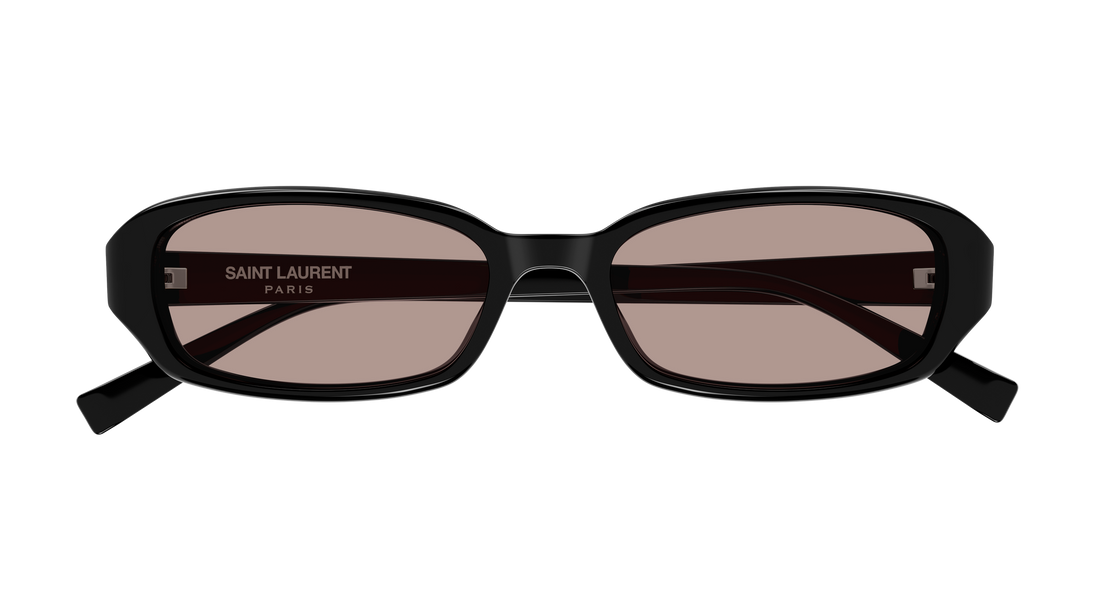 Óculos de sol saint laurent sl 872 erin 002 negro round/oval/panthos unisex tamanho 52mm - Vista de detalhe