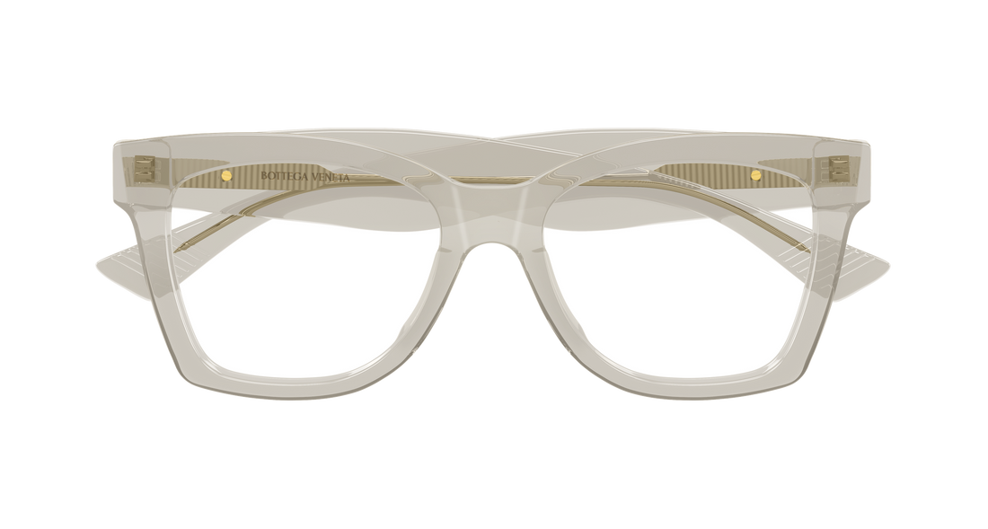 Prescription glasses bottega veneta bv1459o 003 beige butterfly femenino size 52mm - Detailed view