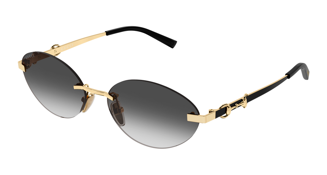 Occhiali da sole gucci gg2051s 001 dorado round/oval/panthos femenino taglia 58mm - Vista principale