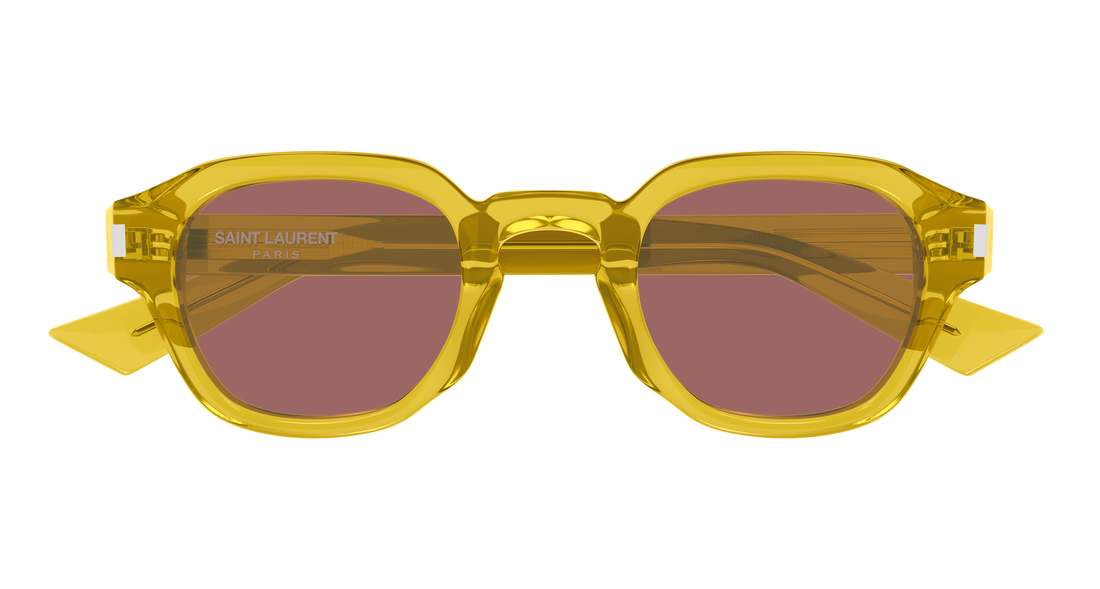 Lunettes de soleil saint laurent sl 946 004 amarillo round/oval/panthos masculino taille 46mm - Vue détaillée