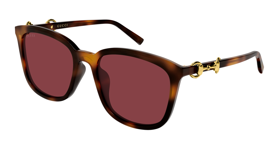Occhiali da sole gucci gg2057sk 003 havana rectangular / squared femenino taglia 56mm - Vista principale