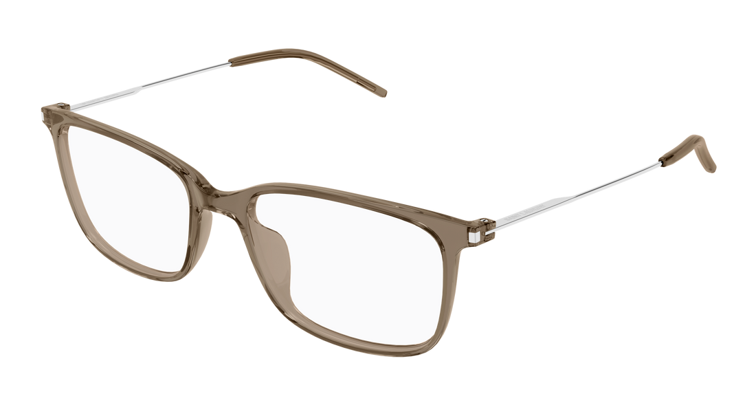 Lunettes de vue saint laurent sl 956 007 marron rectangular / squared masculino taille 56mm - Vue principale