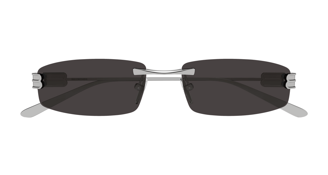 Sunglasses balenciaga bb0488s 005 plateado rectangular / squared masculino size 62mm - Detailed view