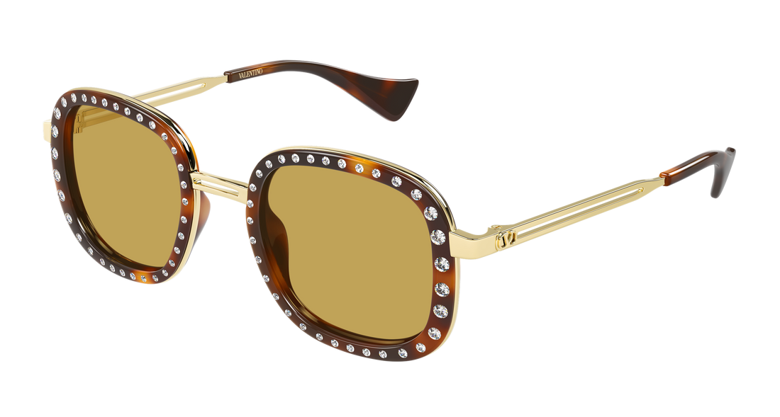 Sonnenbrillen valentino vg0062s 005 havana round/oval/panthos femenino größe 47mm - Hauptansicht
