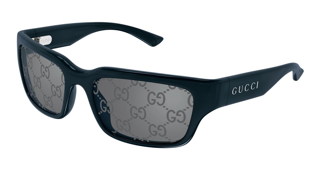 Lunettes de soleil gucci gg2240s 008 azul rectangular / squared masculino taille 58mm - Vue principale
