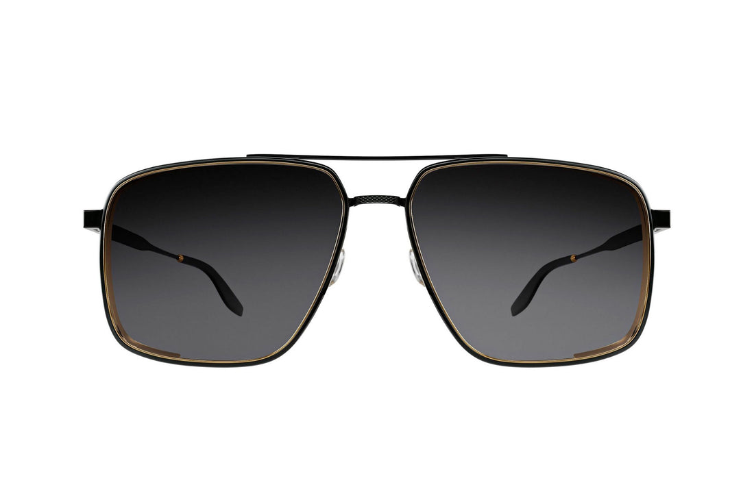 Lunettes de soleil barton perreira scaramanga bp40094u-y 02a black pilot masculino taille 58mm - Vue détaillée