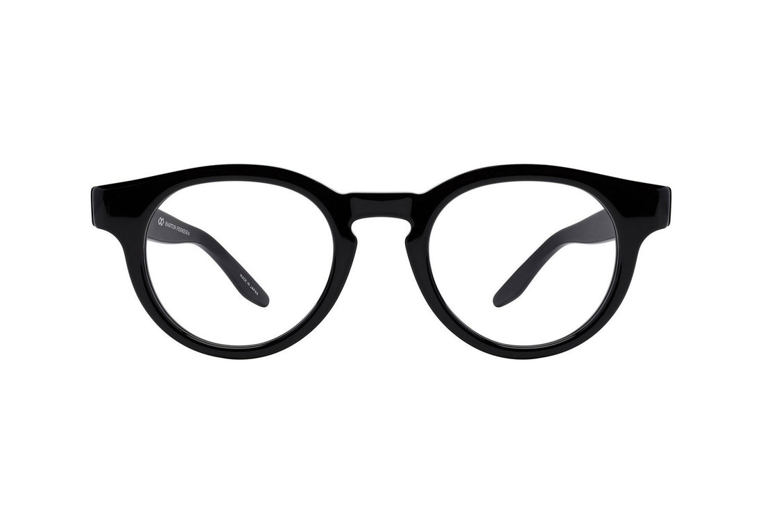 Occhiali da vista barton perreira oxford bp50133i 001 black round unisex taglia 47mm - Vista dettagliata
