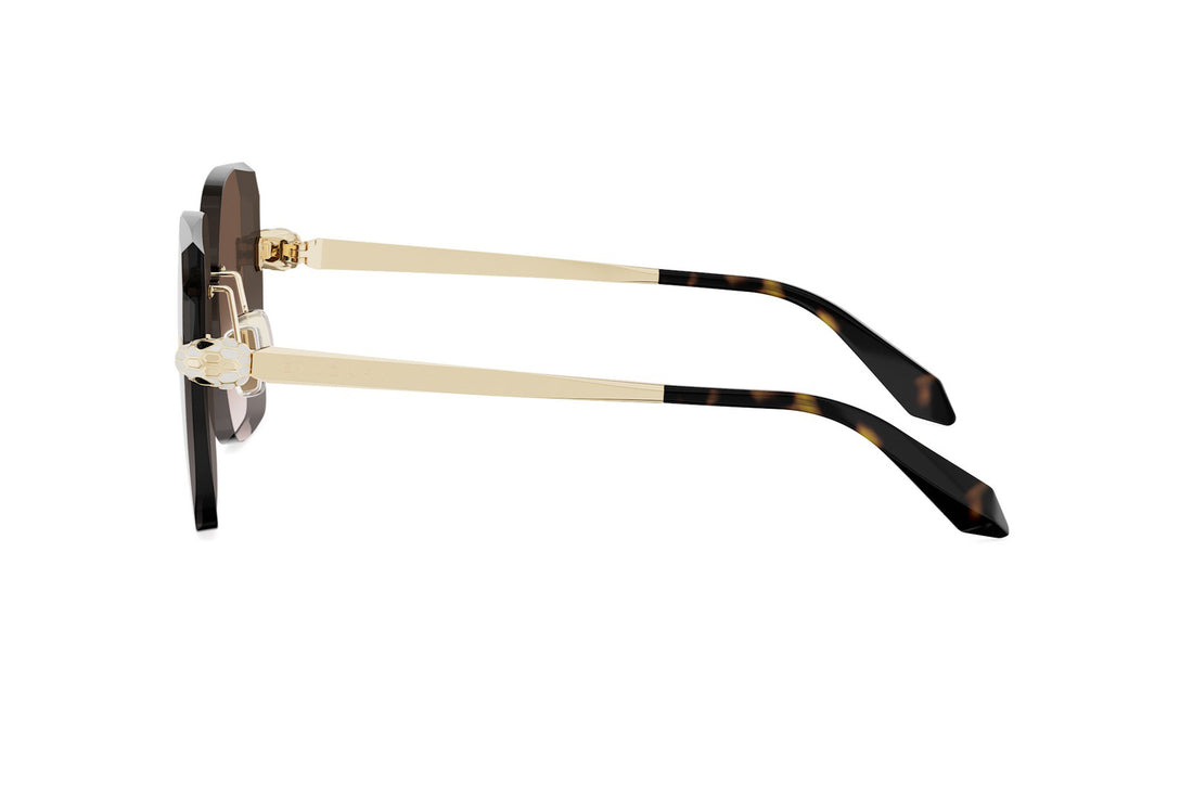 Okulary przeciwsłoneczne bvlgari serpenti forever bv40066u 33f golden square femenino rozmiar 58mm - Widok szczegółowy