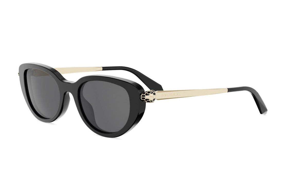 Okulary przeciwsłoneczne bvlgari serpenti forever bv40067i 01a black oval femenino rozmiar 50mm - Widok główny