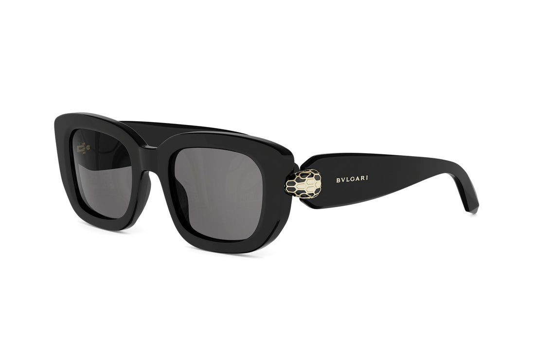Okulary przeciwsłoneczne bvlgari serpenti forever bv40087i 01a black rectangular femenino rozmiar 50mm - Widok główny
