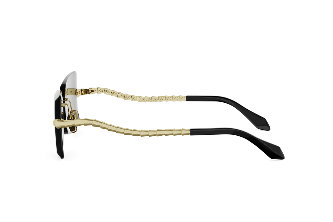 Okulary przeciwsłoneczne bvlgari serpenti viper bv40094u 30a gold rectangular femenino rozmiar 59mm - Widok szczegółowy