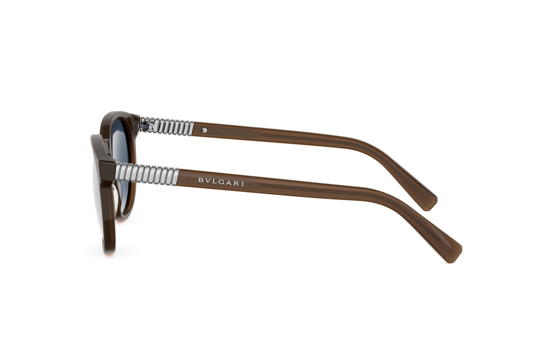 Okulary przeciwsłoneczne bvlgari tubogas bv40102i 50v brown pantos masculino rozmiar 52mm - Widok szczegółowy