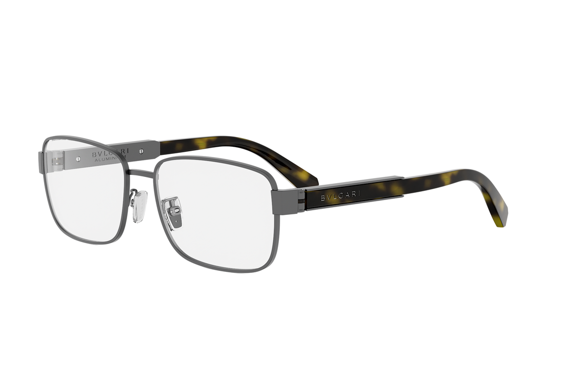 Okulary korekcyjne bvlgari aluminium bv50085u 013 grey rectangular masculino rozmiar 58mm - Widok główny