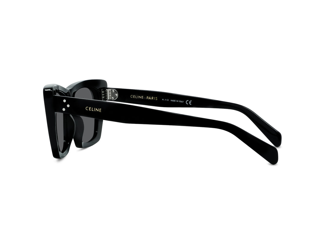 Okulary przeciwsłoneczne celine 3 dots cl40187i 01a black geometric femenino rozmiar 51mm - Widok szczegółowy