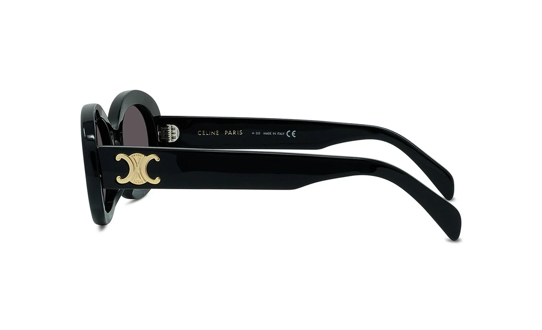 Okulary przeciwsłoneczne celine triomphe cl40194u 01a black oval femenino rozmiar 52mm - Widok szczegółowy