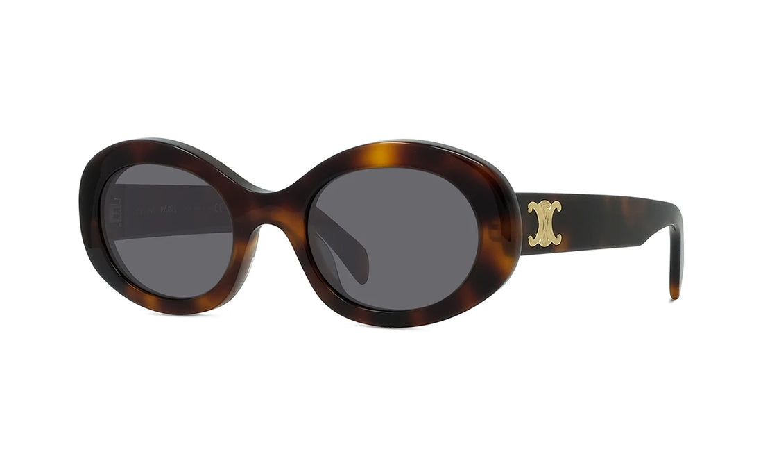 Okulary przeciwsłoneczne celine triomphe cl40194u 53a havana oval femenino rozmiar 52mm - Widok główny