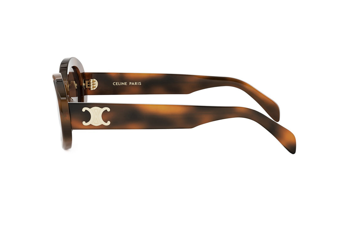 Okulary przeciwsłoneczne celine triomphe cl40194u 53e havana oval femenino rozmiar 52mm - Widok szczegółowy