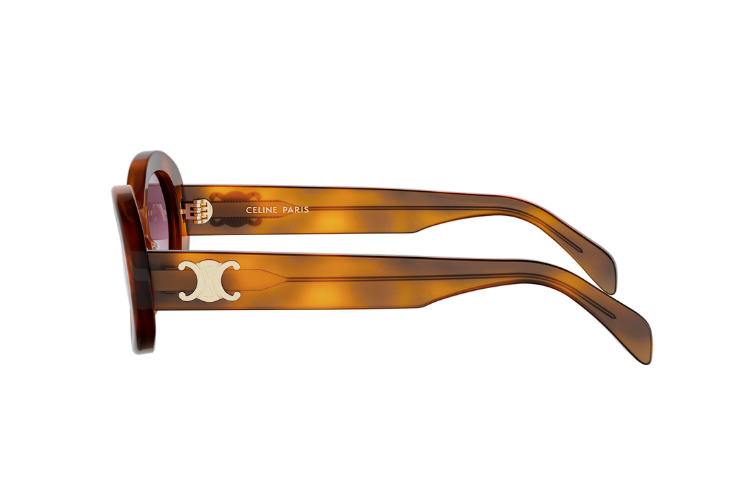 Okulary przeciwsłoneczne celine triomphe cl40194u 53z havana oval femenino rozmiar 52mm - Widok szczegółowy