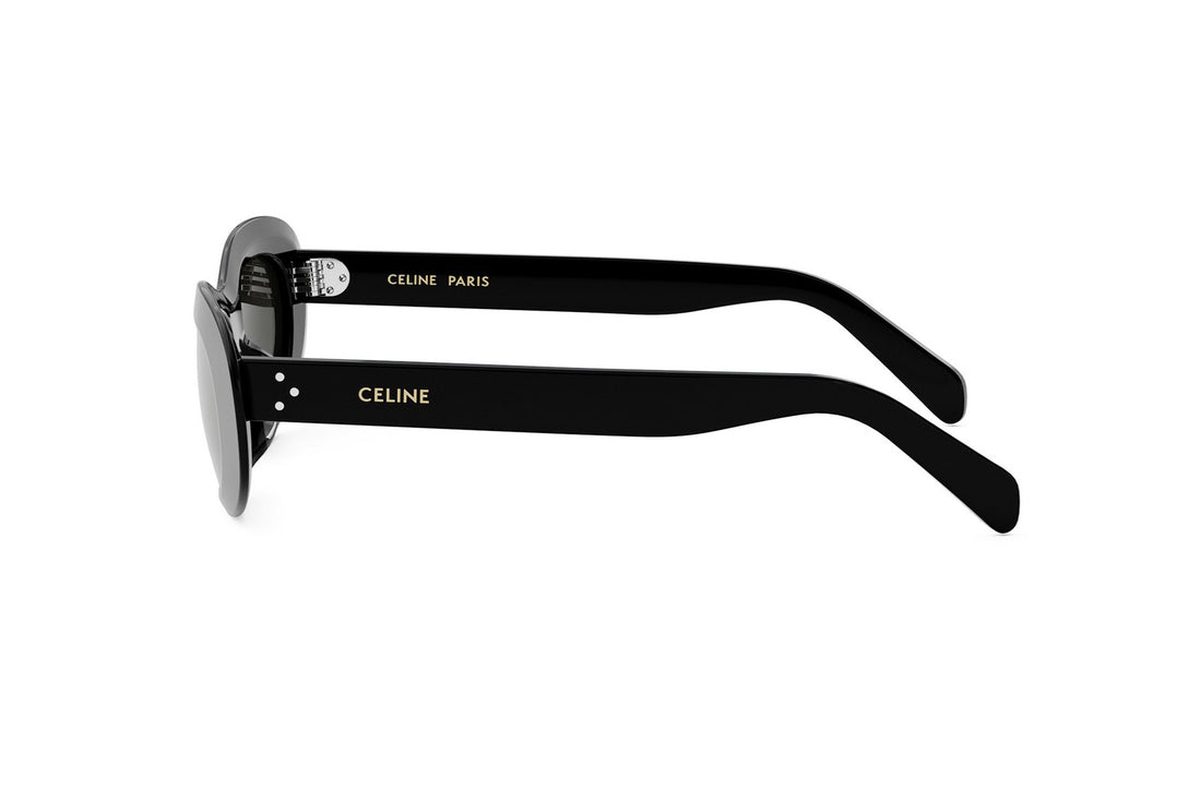 Okulary przeciwsłoneczne celine 3 dots cl40310u 01a black rectangular femenino rozmiar 54mm - Widok szczegółowy