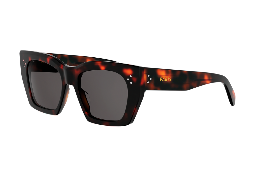 Okulary przeciwsłoneczne celine 3 dots cl40342i 52a havana square femenino rozmiar 53mm - Widok główny