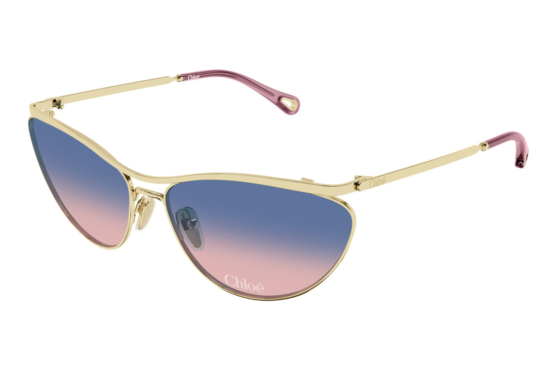 Gafas de sol chloé ch0386s 001 dorado geometrical/directional femenino talla 62mm - Vista principal