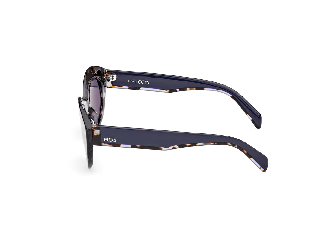 Gafas de sol emilio pucci ep0203 55v havana cat eye femenino talla 53mm - Vista de detalle