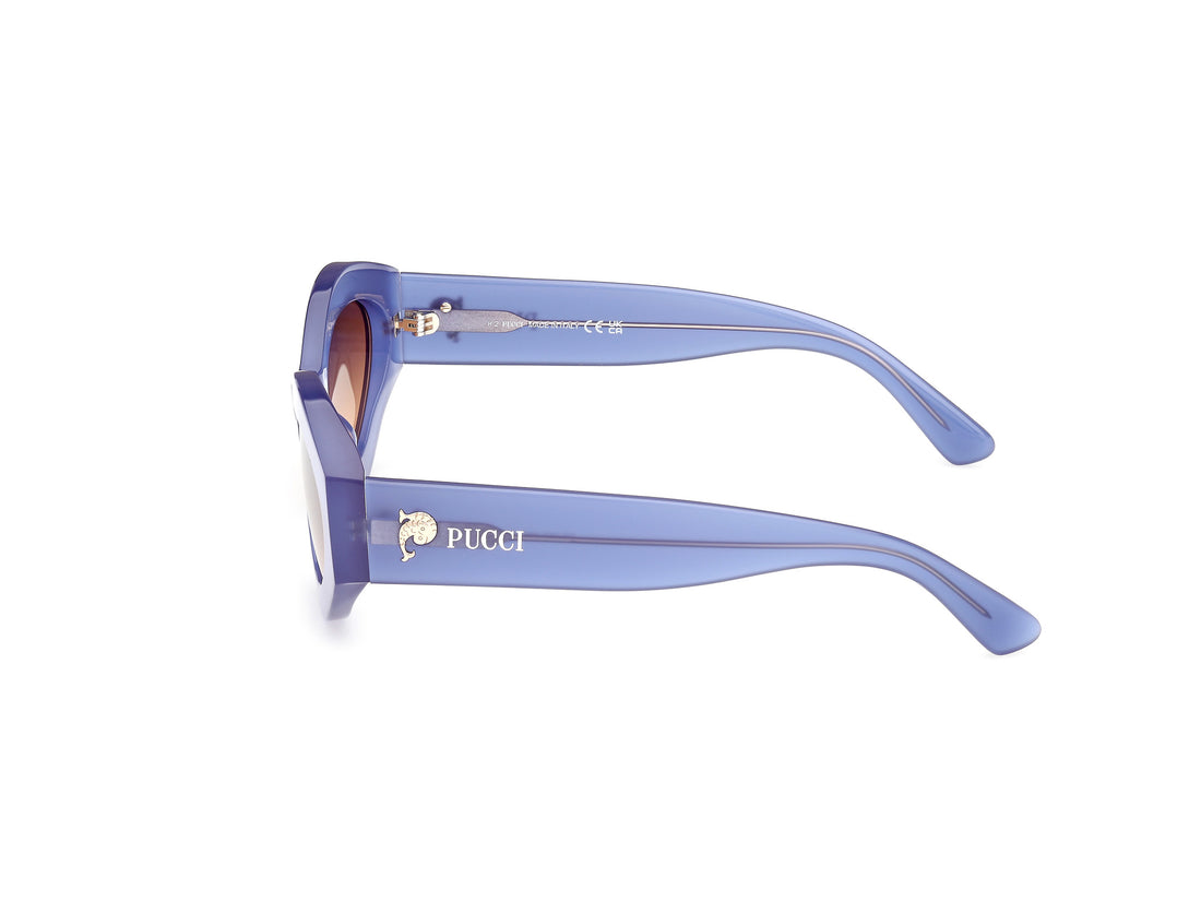 Gafas de sol emilio pucci ep0227 90f azul geometric femenino talla 54mm - Vista de detalle