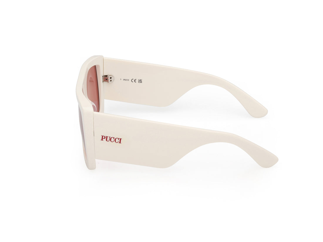 Gafas de sol emilio pucci ep0230 21s blanco square femenino talla 56mm - Vista de detalle