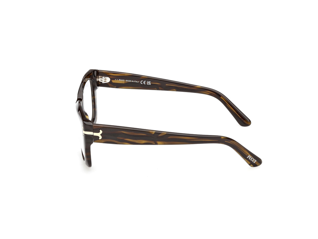 Occhiali da vista emilio pucci ep5270 056 havana square femenino taglia 54mm - Vista dettagliata