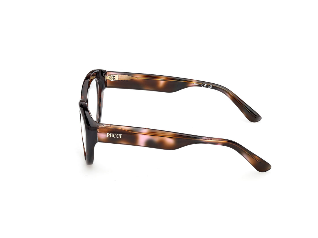 Occhiali da vista emilio pucci ep5272 055 havana cat eye femenino taglia 52mm - Vista dettagliata