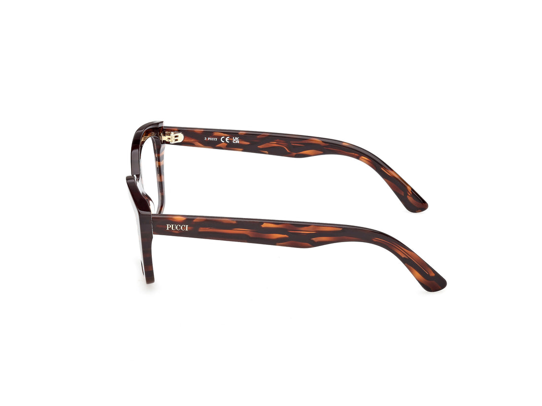 Occhiali da vista emilio pucci ep5274 056 havana square femenino taglia 53mm - Vista dettagliata
