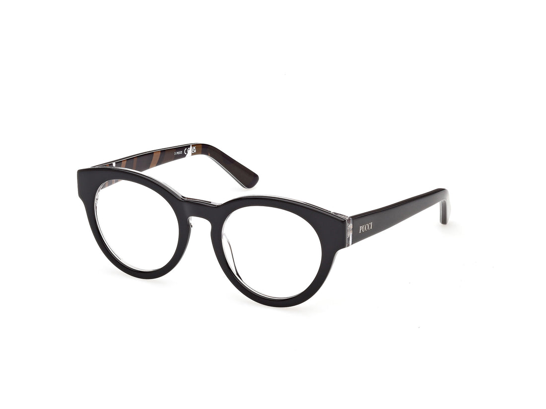 Brillen emilio pucci ep5282 005 negro round femenino größe 50mm - Hauptansicht