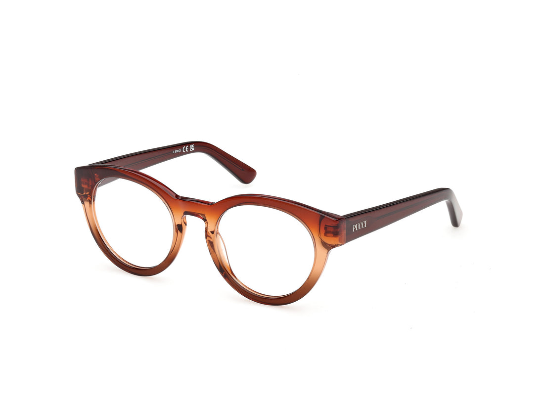 Brillen emilio pucci ep5282 050 marron round femenino größe 50mm - Hauptansicht