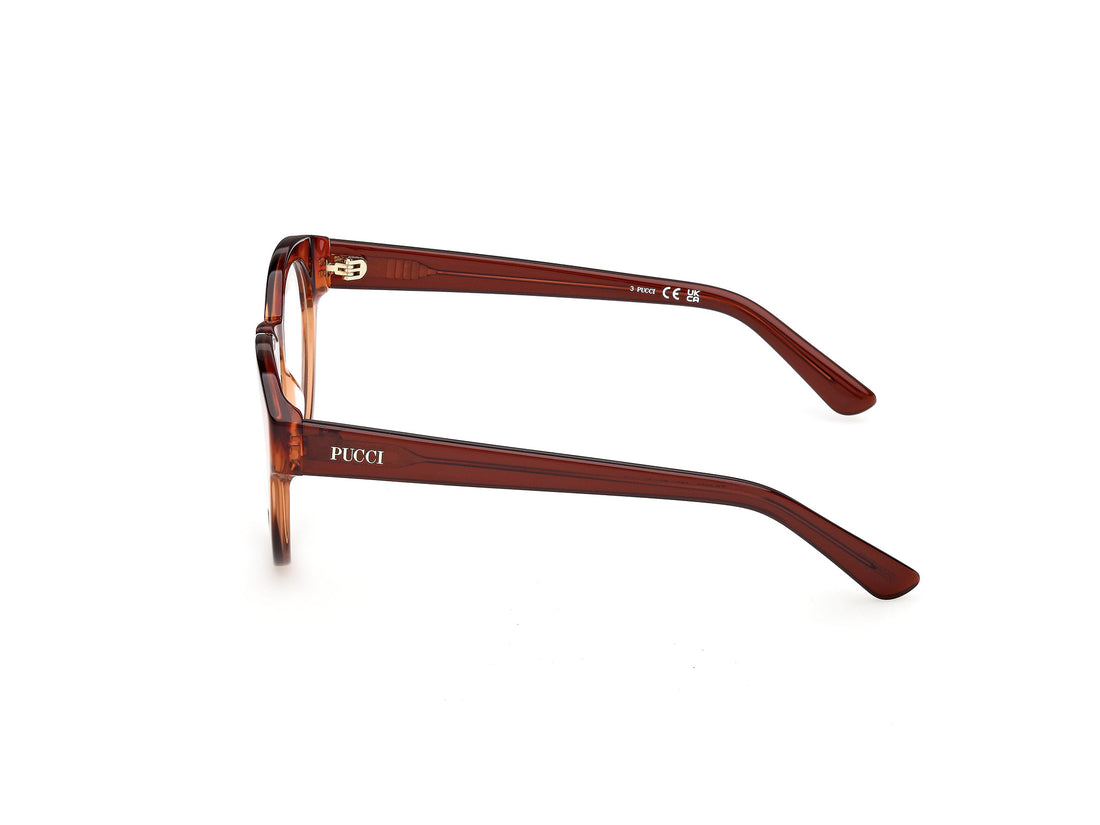 Brillen emilio pucci ep5282 050 marron round femenino größe 50mm - Detailansicht