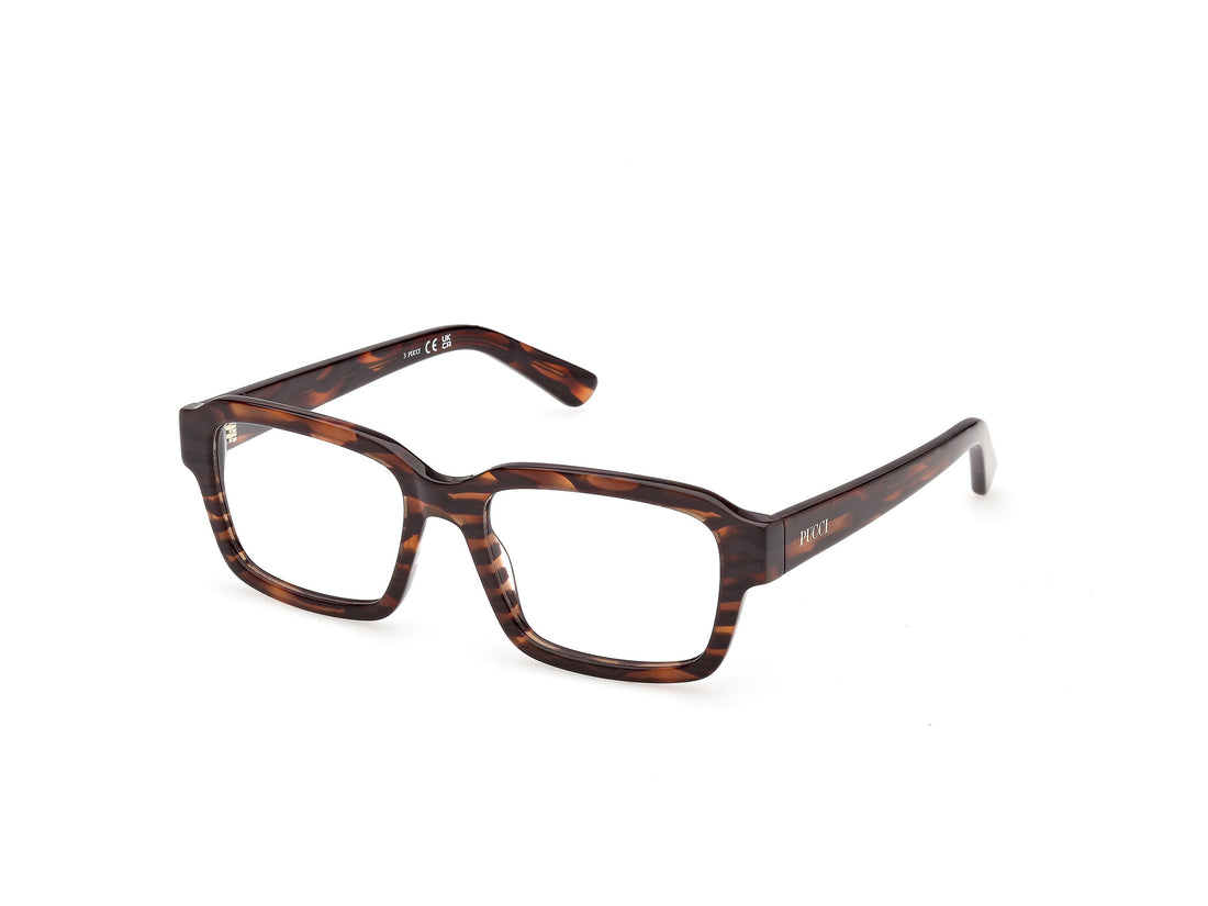 Brillen emilio pucci ep5283 056 havana rectangular femenino größe 53mm - Hauptansicht