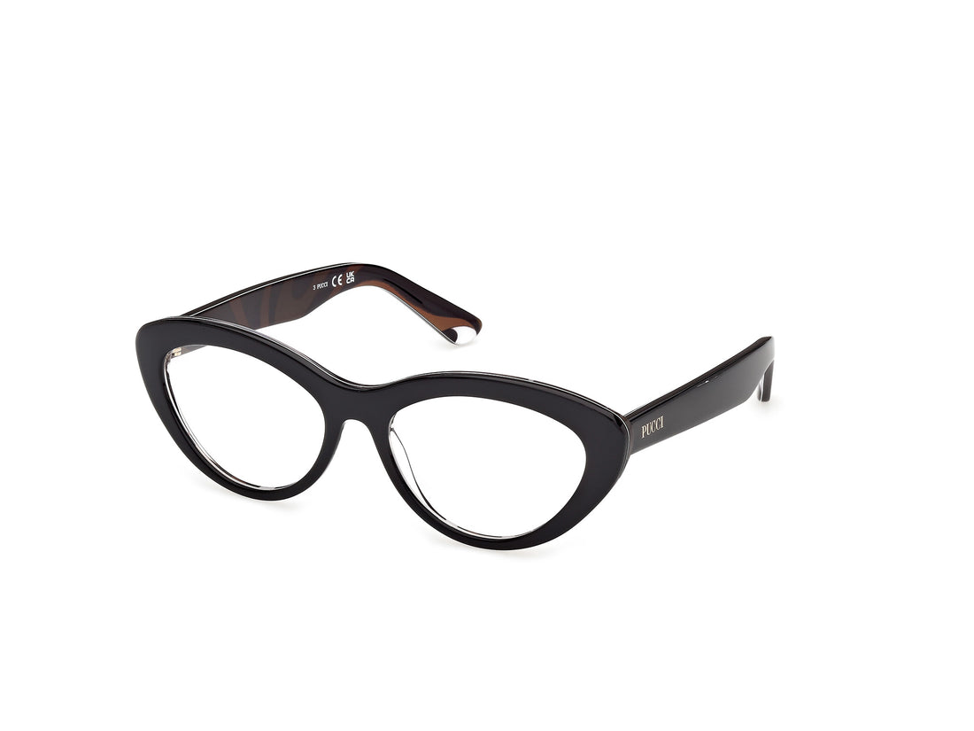 Brillen emilio pucci ep5287 005 negro cat eye femenino größe 55mm - Hauptansicht