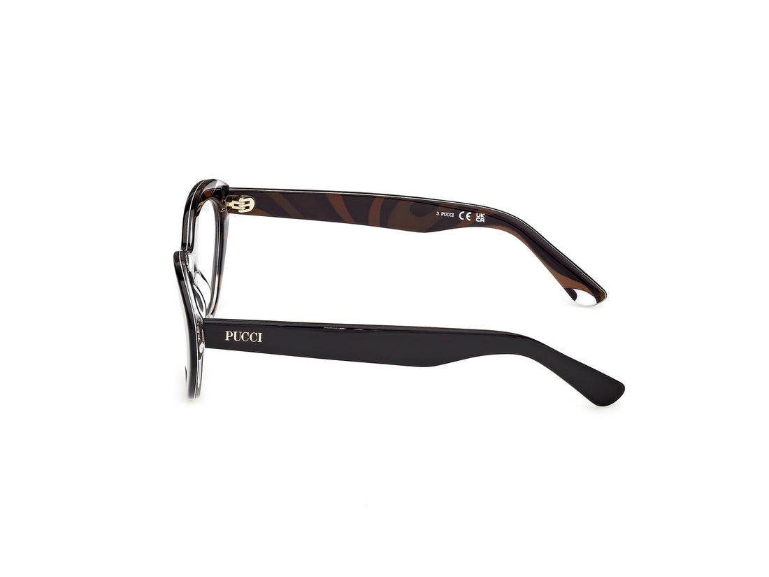 Brillen emilio pucci ep5287 005 negro cat eye femenino größe 55mm - Detailansicht