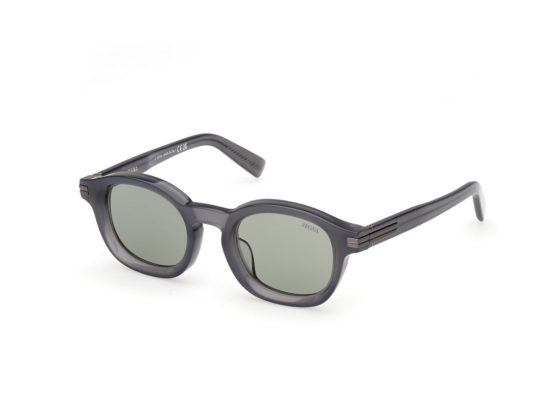 Sunglasses ermenegildo zegna ez0229 90n azul round unisex size 47mm - Main view