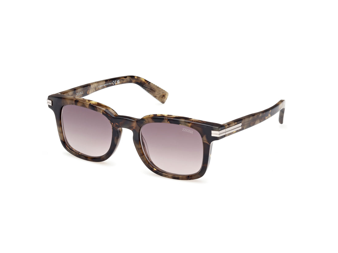 Sunglasses ermenegildo zegna ez0230 52k havana masculino size 50mm - Main view