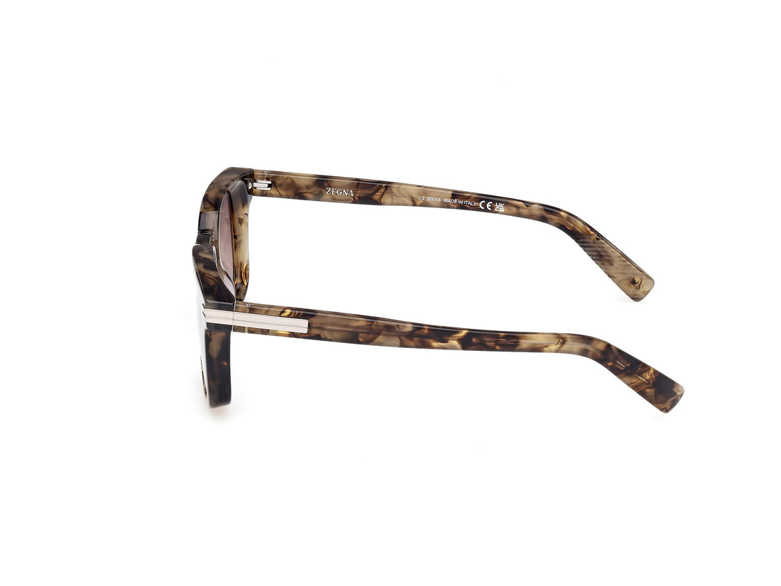 Sunglasses ermenegildo zegna ez0230 52k havana masculino size 50mm - Detailed view