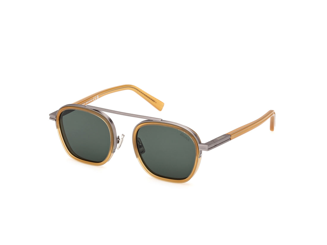 Óculos de sol ermenegildo zegna ez0231 45n marron geometric masculino tamanho 51mm - Vista principal