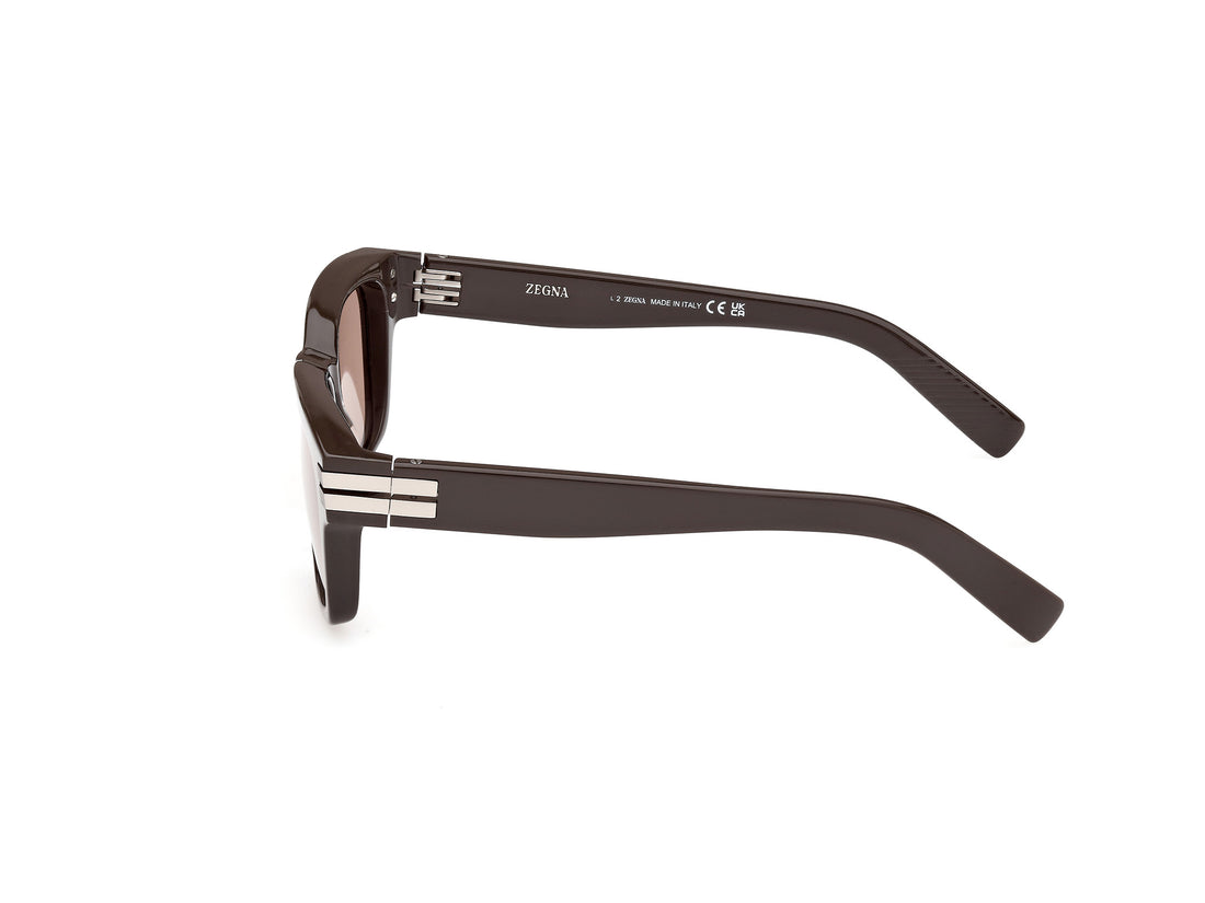 Sunglasses ermenegildo zegna ez0237 48e marron masculino size 55mm - Detailed view