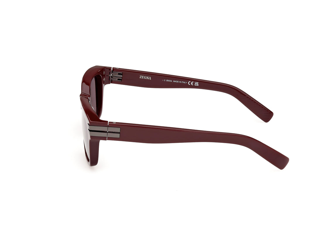 Lunettes de soleil ermenegildo zegna ez0237 69a rojo masculino taille 55mm - Vue détaillée